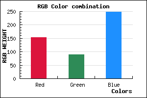 rgb background color #9A59F8 mixer