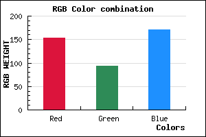 rgb background color #9A5DAB mixer