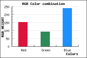 rgb background color #9A5DF1 mixer