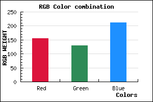 rgb background color #9B81D3 mixer
