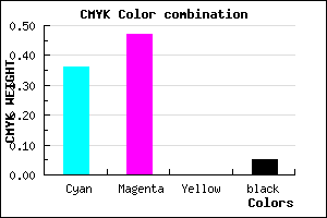 #9B82F3 color CMYK mixer