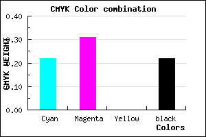 #9B88C6 color CMYK mixer