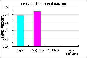 #9B8EFF color CMYK mixer