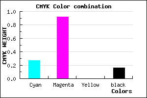 #9B12D5 color CMYK mixer