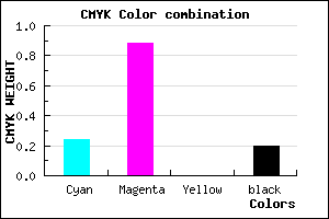 #9B19CB color CMYK mixer