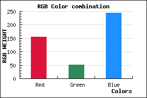 rgb background color #9B34F5 mixer
