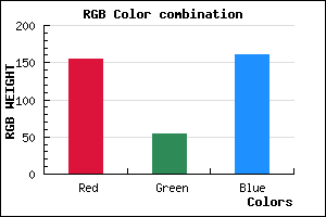 rgb background color #9B36A1 mixer