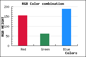 rgb background color #9B3EBC mixer