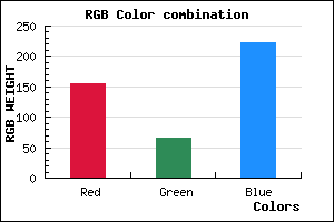 rgb background color #9B41DF mixer