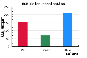 rgb background color #9B45D3 mixer