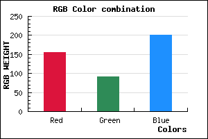 rgb background color #9B5BC9 mixer