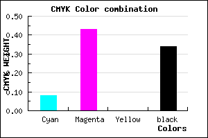 #9B60A8 color CMYK mixer