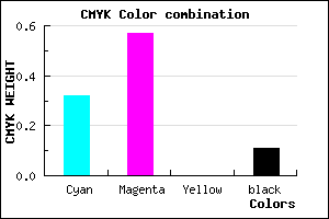 #9B62E3 color CMYK mixer
