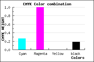 #9C00D2 color CMYK mixer