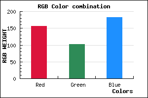 rgb background color #9C66B6 mixer