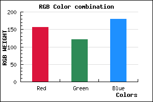 rgb background color #9C79B3 mixer