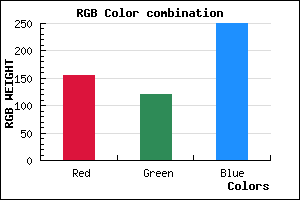 rgb background color #9C79FA mixer