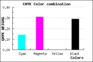 #9C7EB6 color CMYK mixer