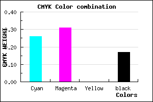 #9C92D4 color CMYK mixer