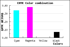 #9C92EC color CMYK mixer