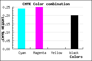 #9C9ACC color CMYK mixer