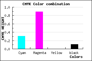 #9C18E2 color CMYK mixer