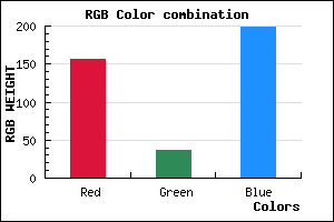 rgb background color #9C24C6 mixer