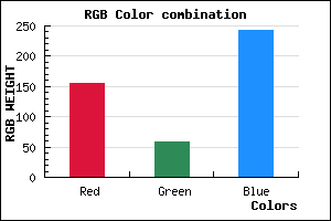 rgb background color #9C3AF3 mixer