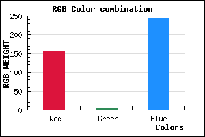 rgb background color #9C06F3 mixer