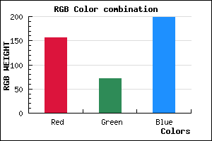 rgb background color #9C48C7 mixer