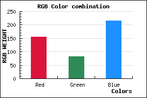 rgb background color #9C53D7 mixer