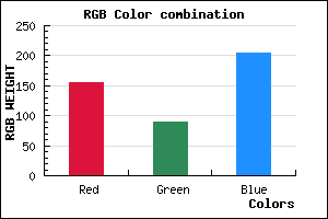 rgb background color #9C5ACD mixer