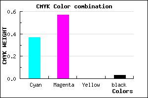 #9D6BF8 color CMYK mixer