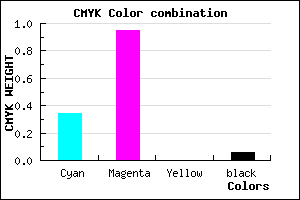 #9D0BEF color CMYK mixer