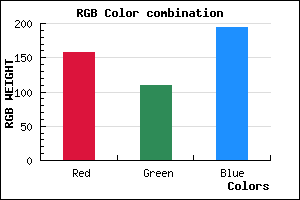 rgb background color #9D6EC2 mixer