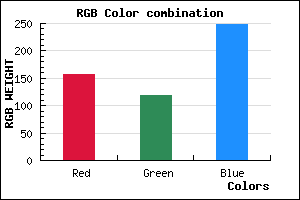 rgb background color #9D76F8 mixer