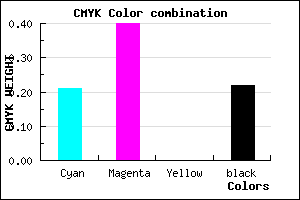 #9D77C6 color CMYK mixer