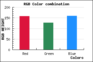 rgb background color #9D7F9F mixer