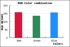 rgb background color #9D889C mixer