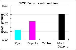 #9D8AB2 color CMYK mixer