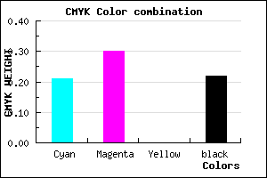#9D8AC6 color CMYK mixer