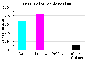 #9D8BEF color CMYK mixer