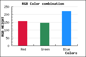 rgb background color #9D92DC mixer