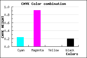 #9D12CD color CMYK mixer