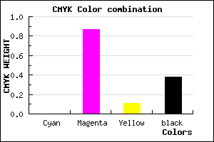 #9D158B color CMYK mixer