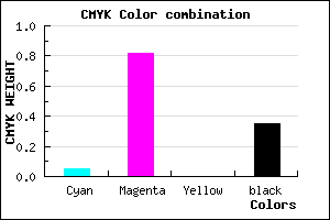 #9D1DA5 color CMYK mixer