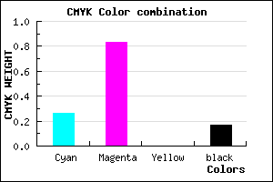 #9D24D4 color CMYK mixer
