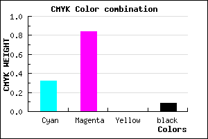 #9D24E8 color CMYK mixer
