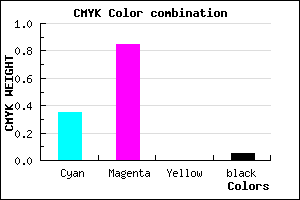 #9D24F3 color CMYK mixer