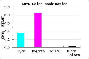 #9D26F5 color CMYK mixer